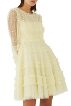 Violet Shimmer Micro Mini Dress